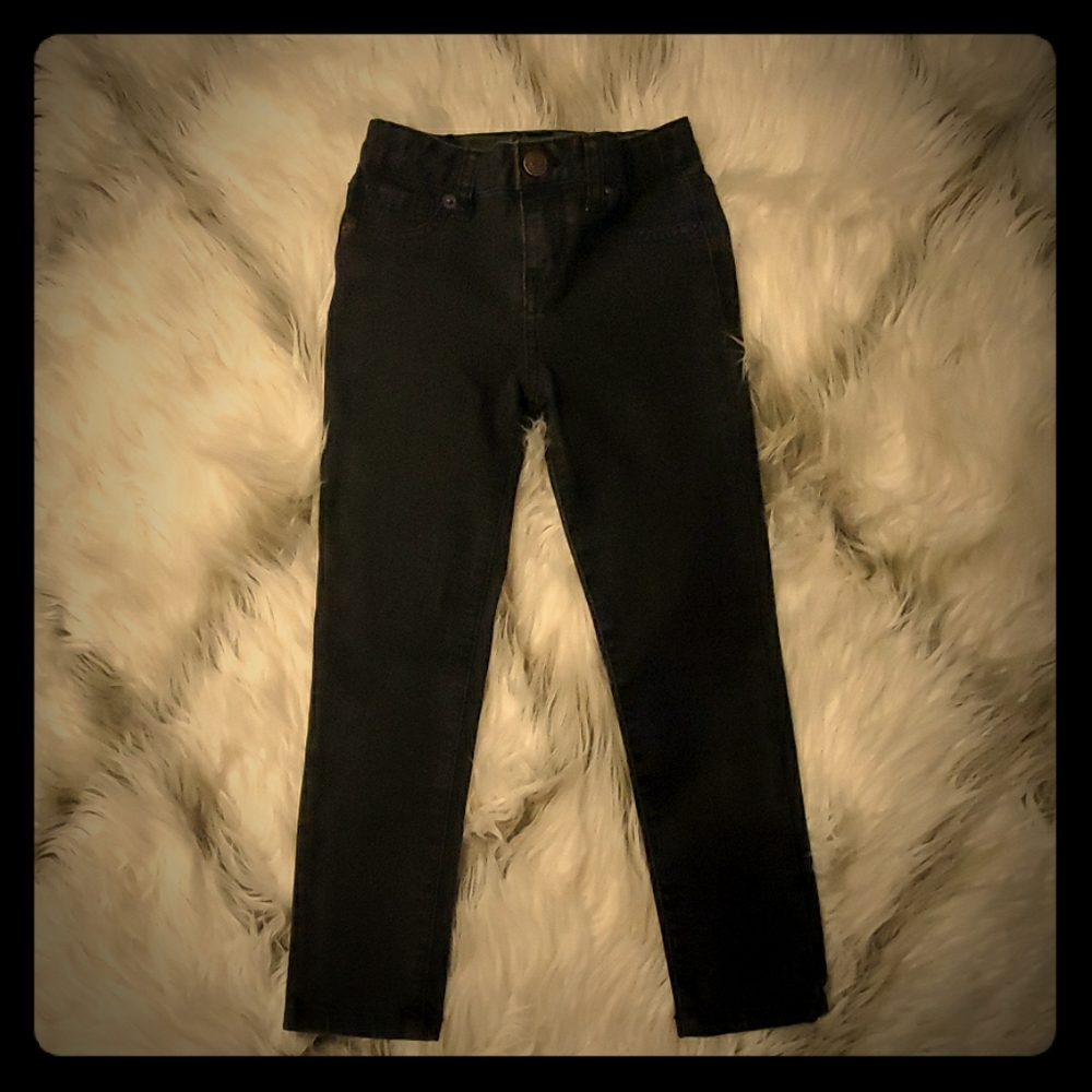 Girls Black Stretch Denim